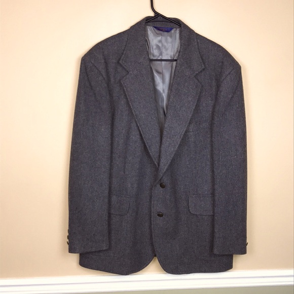 Pendleton Men's Virgin Wool 2-Button Gray Suit Jacket Blazer
